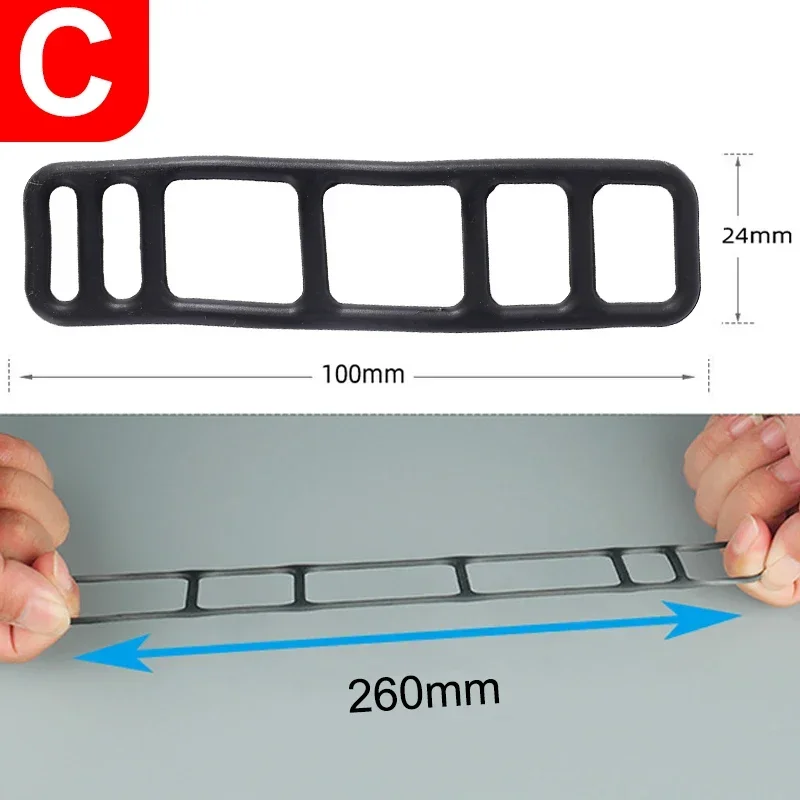 1-16pcs Bicycle Silicone Elastic Strap Bandage Bik... – Grandado