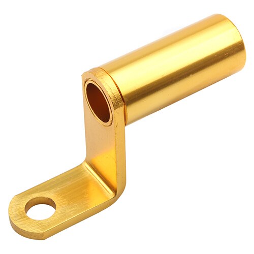 Extensor de montaje para espejo retrovisor de motocicleta, abrazadera para manillar, soporte para teléfono, palancas de función múltiple, indefinido: Yellow