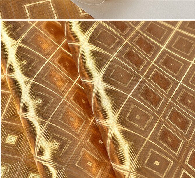 Luxus Reflektierende Draht Zeichnung Gold Folie Tapete PVC funkeln metallisch Wandbild Tapete Wasserdicht für Wohnzimmer Bar 10 M