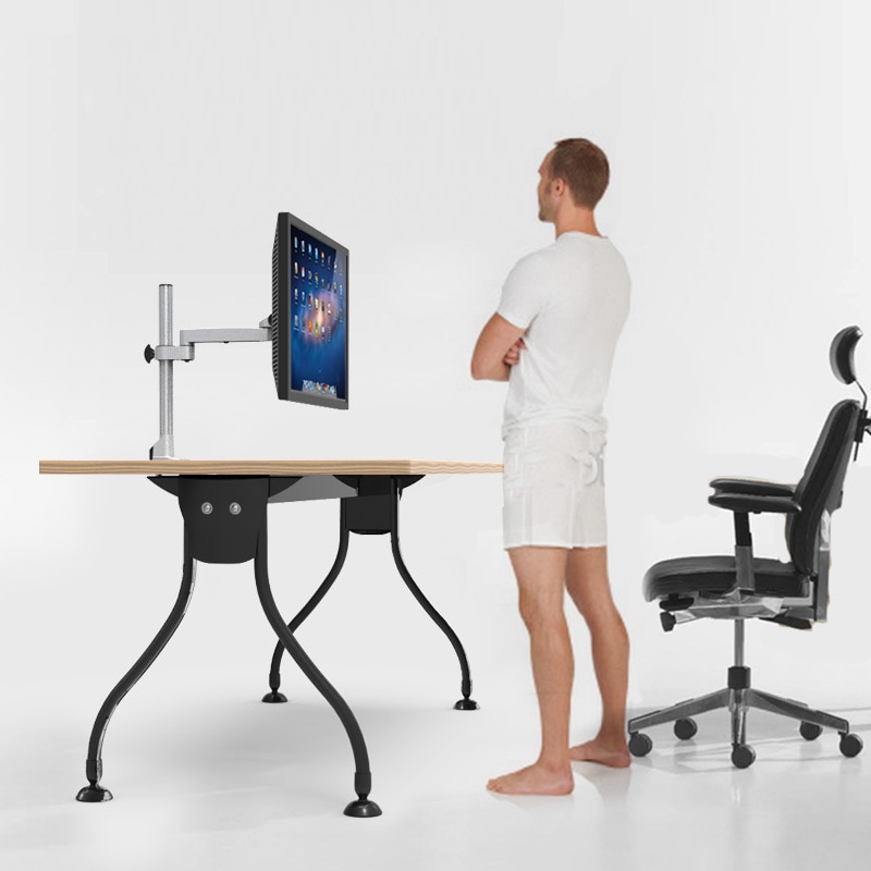 Eastern LCD Computer Display Bracket Double Screen Rotary Arm Table Base Expansion Universal Universal Holeless H101