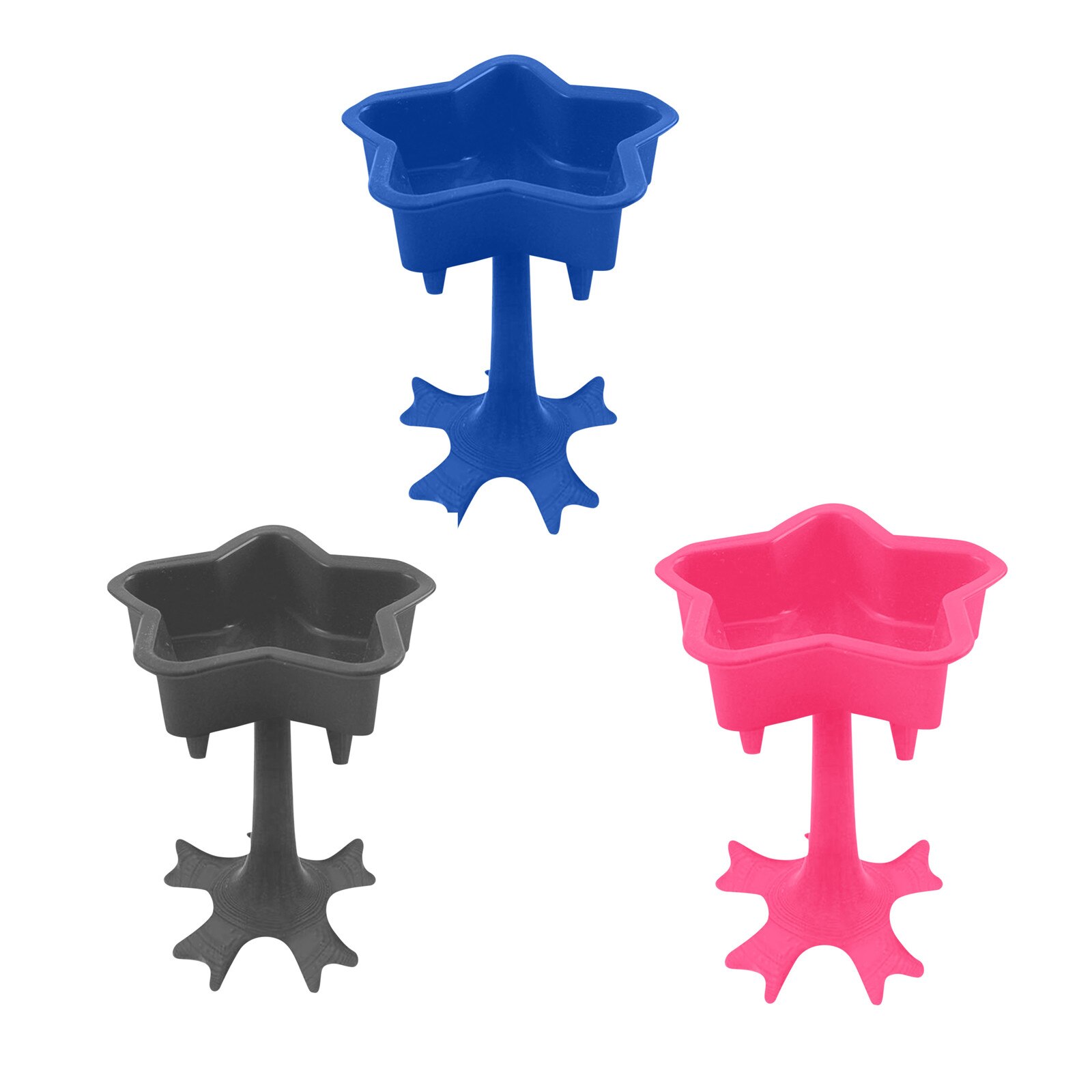 5 Shot Glass Dispenser Holder Five-pointed star Party Pour Artifact Wine Glass Rack Beer Beverage Dispenser Bar Accessory: 3PCS Mix Color