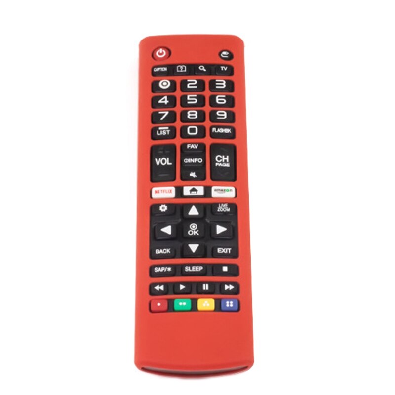 Schokbestendig Afstandsbediening Case Siliconen Beschermhoes Voor L-G AKB74915305 AKB75095307 AKB75375604 Tv Remote: Red