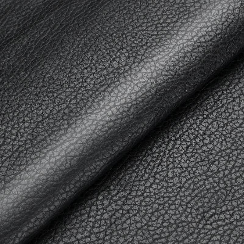 50x137cm (19,7x54inch) zelfklevende lederen reparatiepatchkit zelfklevende lederen tape voor bankmeubilair autostoelen PU bank Fab: Black