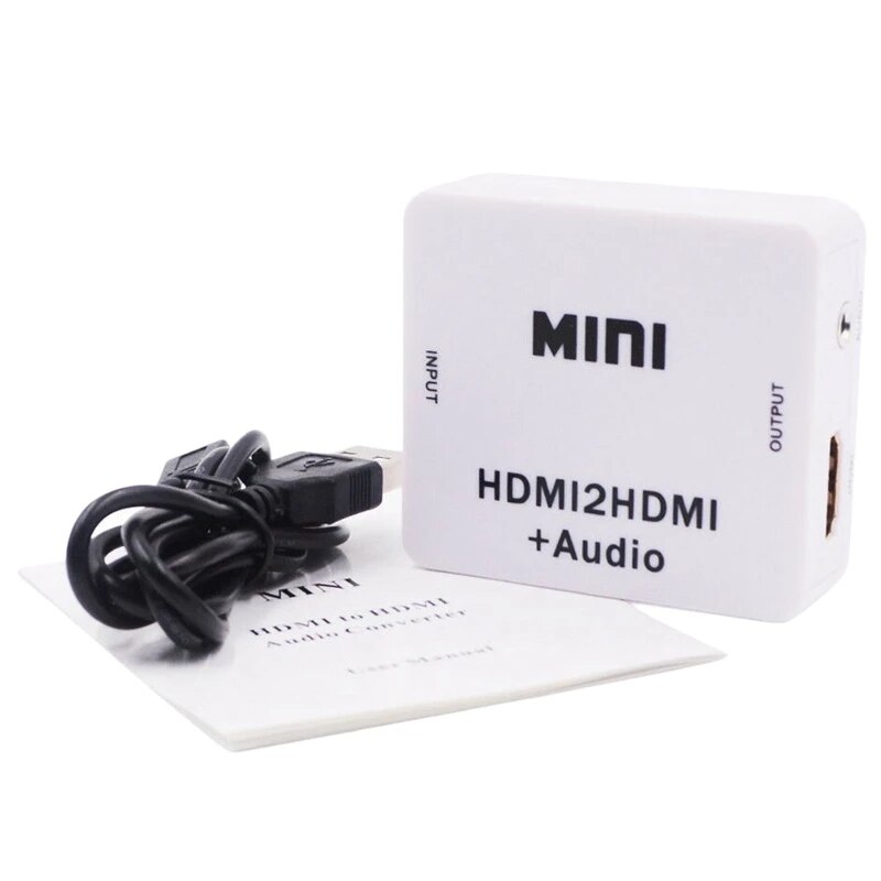 -1080P Hdmi Extractor Splitter Hdmi Digitale Naar Analoge 3.5Mm Out Audio Hdmi2Hdmi Hoeft Geen Driver Te Installeren, plug En Play