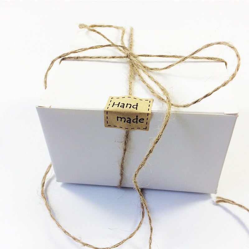 240 pcs/lot Hand Made DIY Square Dotted Line Seal Sticker For Handmade Products / self-adhesive Package Label scrapbook