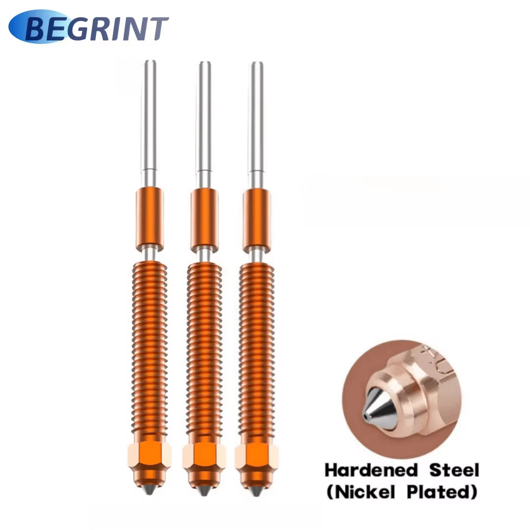 For Creality Hi Combo 3D Printer 0.2/0.4/0.6/0.8mm Quick-Swap Nozzles Kit Titanium Alloy Heat Break High Flow Nozzle For K2 Plus: 0.6mm / Blue