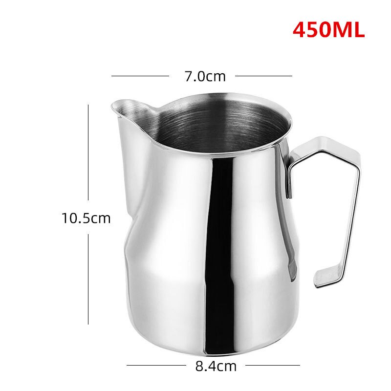Milk Frothing jug 350ml 450ml 750ml Espresso Coffee Pitcher Barista Craft Cofee Latte Frothing Jug Mug Frothing Jug: 450ml