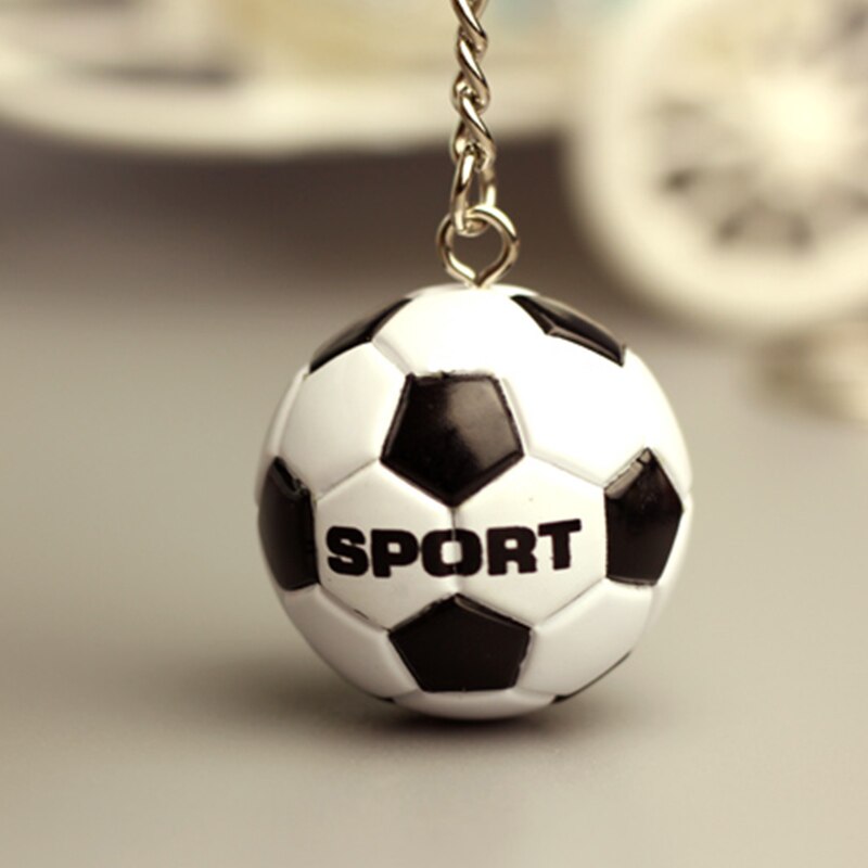 3d sport voetbal sleutelhangers souvenirs pu leren volleybal sleutelhanger voor mannen voetbalfans sleutelhanger hanger vriendje