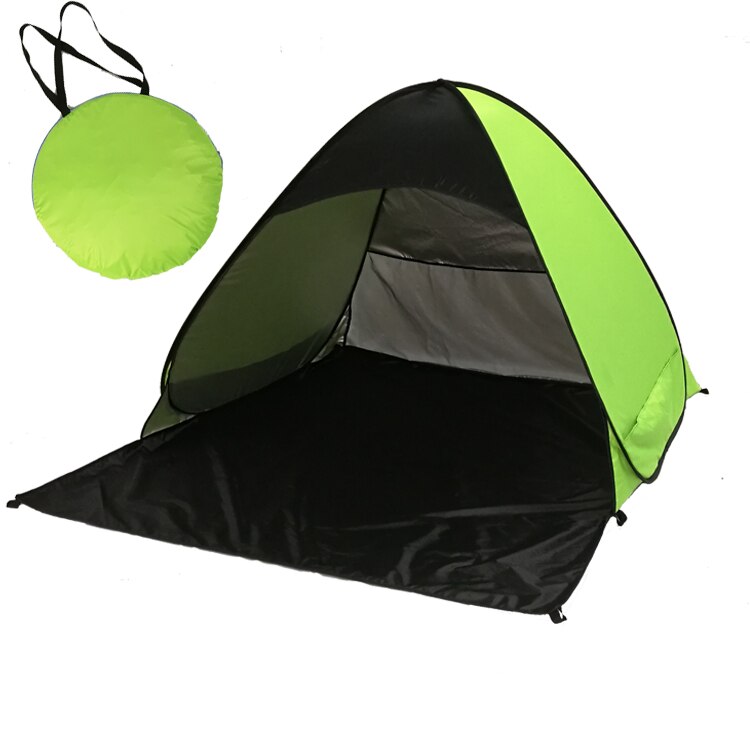 Outdoor Recreation Tourism Tents Automatic Packable Camping Tent UV-protection Pop Up Beach Tent Waterproof Mini Tent: green black