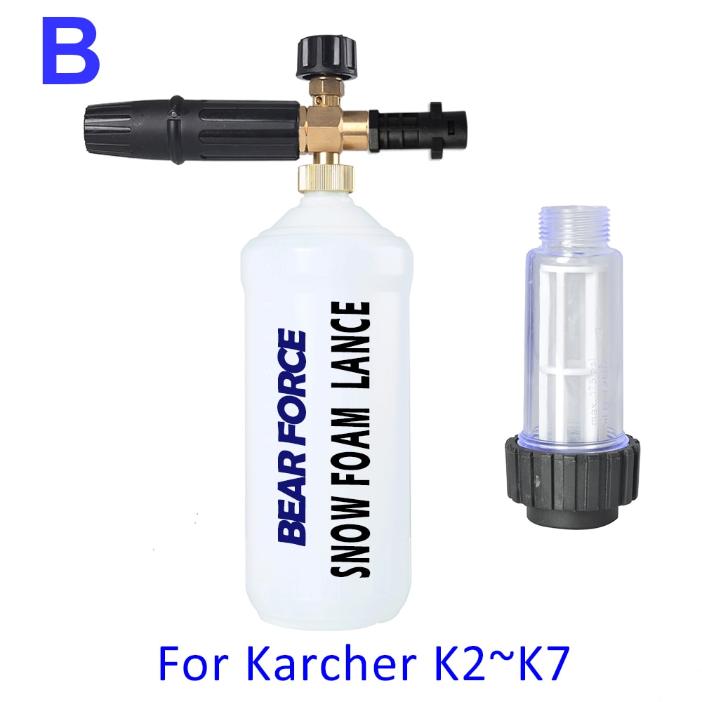 Foam Nozzle Hoge Druk Zeep Foamer Schuim Kanon Sneeuw Foam Lance Auto Schuim Wassen Voor Tornado Karcher K Hogedrukreiniger auto Washer