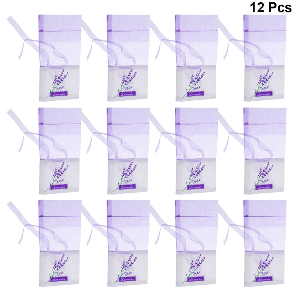 10 stk blomsterprint lavendelposer tomme duftpose poser taske til afslappende sovende lys lilla: Som vist 4