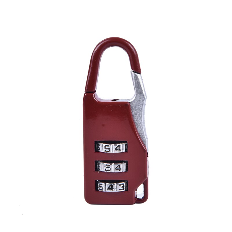 3 Mini Wijzerplaat Digit Nummer Code Wachtwoord Combinatie Hangslot Veiligheid Reizen Delicate Safe Lock Voor Hangslot Bagage Lock Van Gym