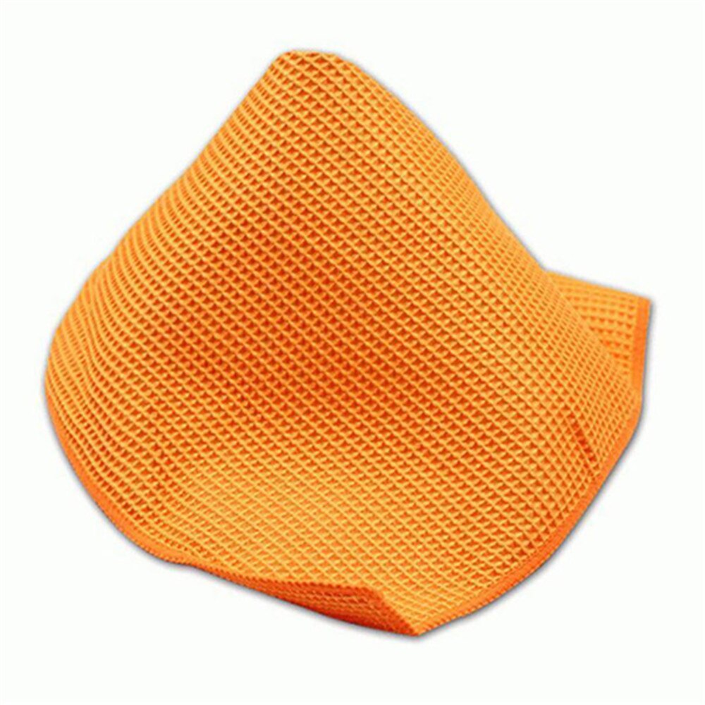 Chiffons d'éponge de nettoyage de lavage de voiture de surjet de microfibre d'éponge de cirage de voiture ronde à haute densité pour polir l'éponge ronde de lavage de voiture: orange towel