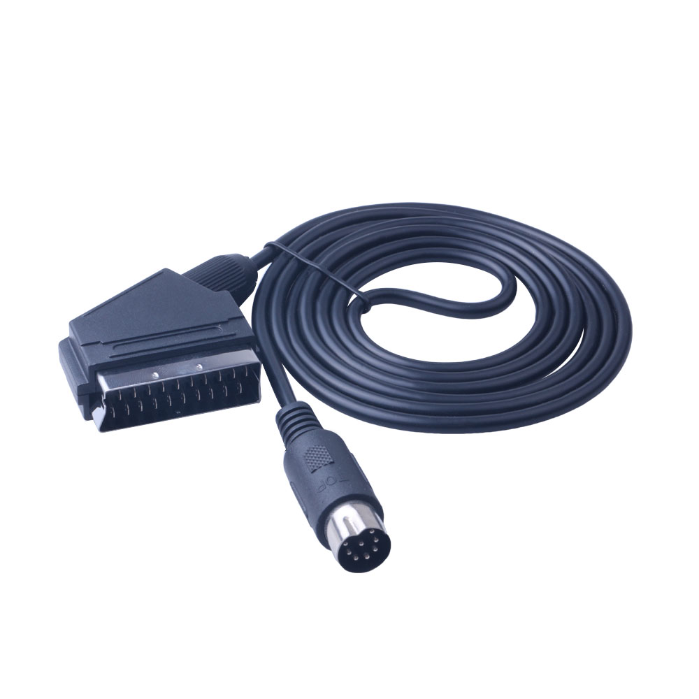 Cable Scart v-pin de 1,8 M, Cable de repuesto para Sega Megadrive 1 Genesis 1, sistema maestro 1, Cable AV Scart RGB