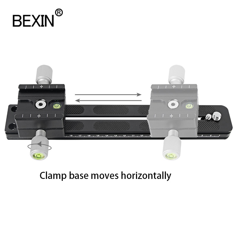 BEXIN Panoramisch Lange Tele dubbellaags Quick release plaat klem Arca Zwitserse camera Klem Adapter Mount Bracket Statief Holde