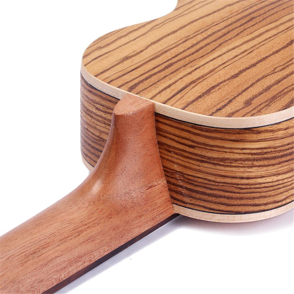 Zebrawood – petite guitare hawaïenne de 21 pouces, Ukulele, Instrument de musique, acoustique