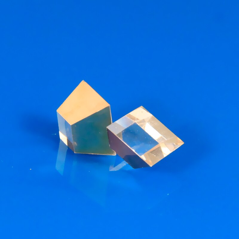 N-BK7 prisma trapezoidal, superficie dorada, cristal óptico para instrumentos de precisión óptica