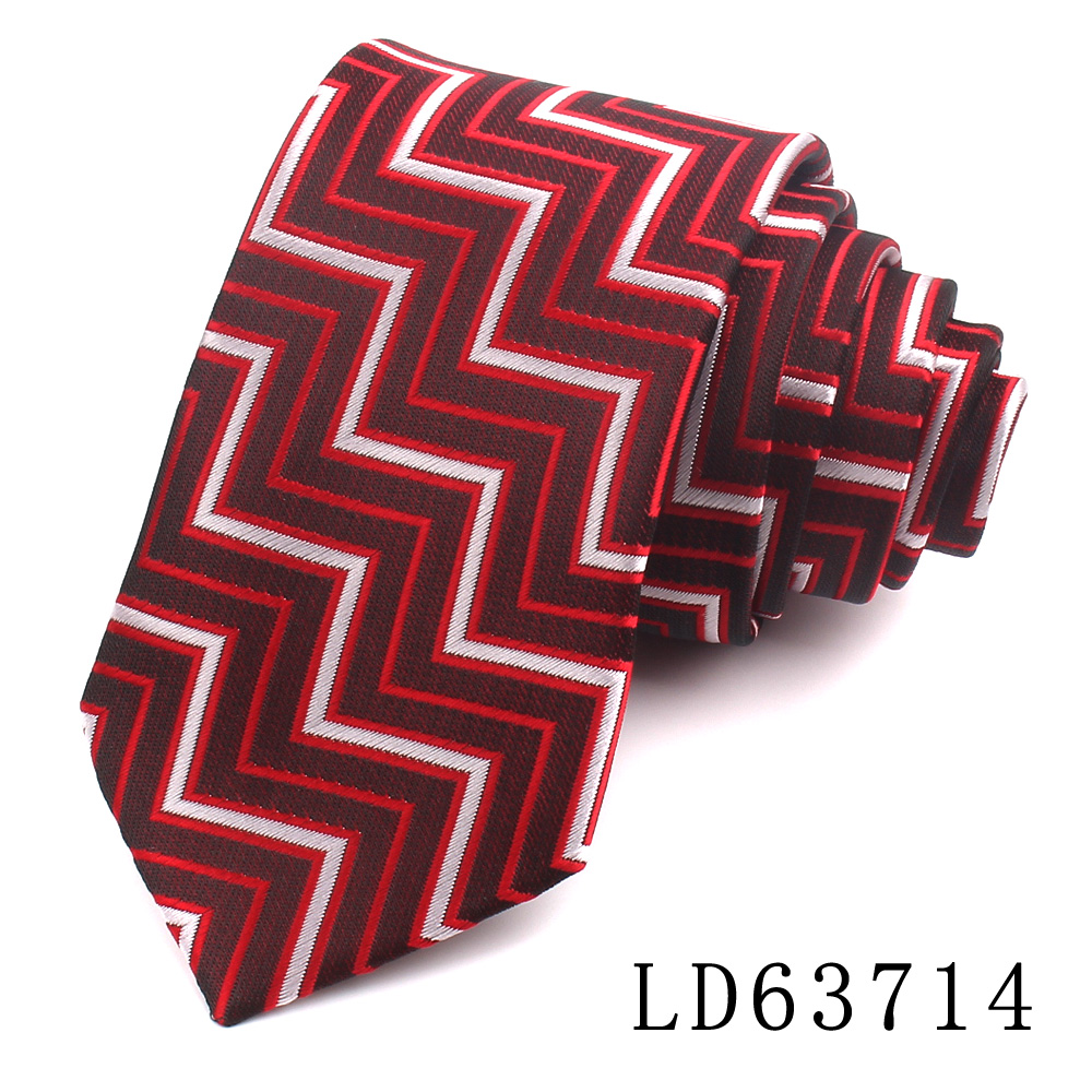 Cravates Jacquard à Carreaux pour Homme et Femme, en Polyester, Rayé, pour Mariage, Business, pour Adulte, Slim,: Beige