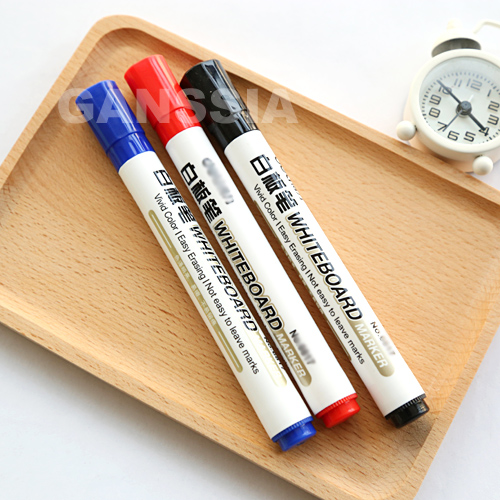 1 st Whiteboard marker pen 3 Kleuren Markers voor witte boord wissen Kantoor materiaal kantoorbenodigdheden (ss-1400)