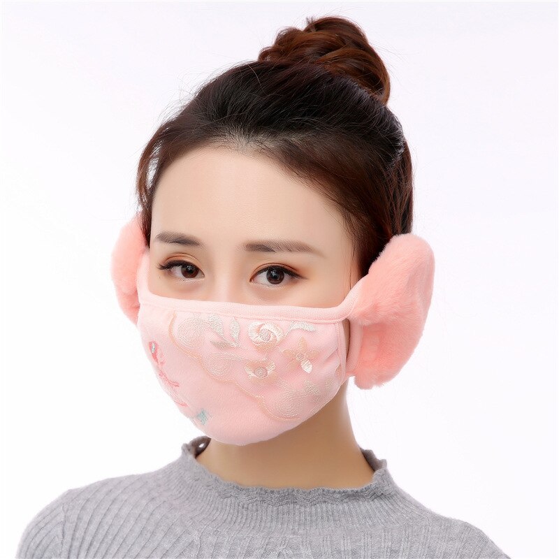 Kvinder øreprop tøj tilbehør kvindelige øreprop maske blonder plus fløjl kvinder vinter øreprop wrap band øre varmere øreprop