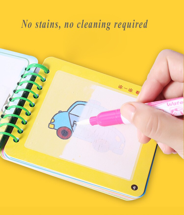 Montessori Painting Drawing Board For Kids Toys Coloring Book Doodle & Magic Pen Magic Water Drawing Book Birthday GYH