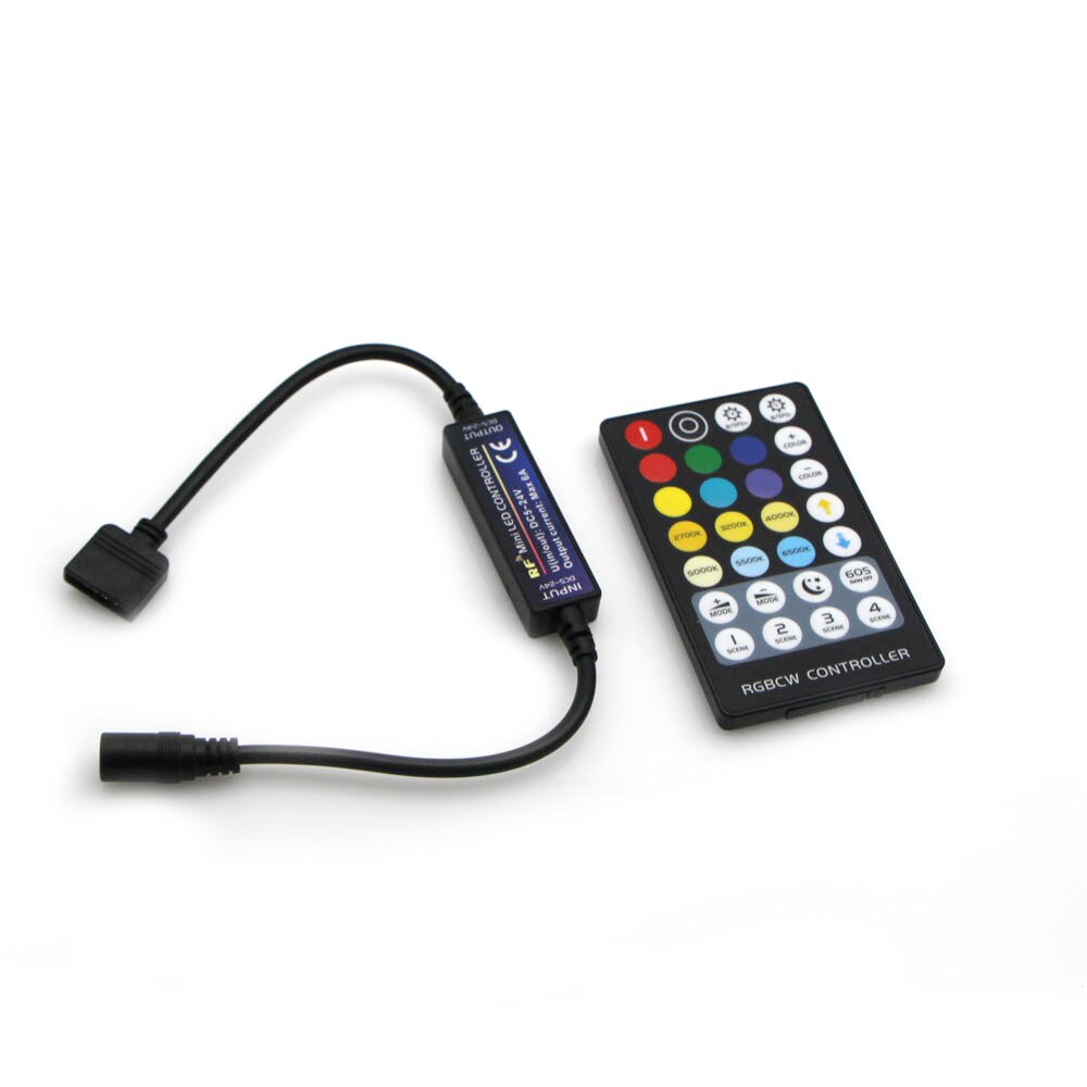 Enkele Kleur/Cct/Rgb/Rgbw/Rgb + Cct Rf 17/28Keys Draadloze Afstandsbediening dc 5-24V Voor 2835 5050 5630 5730 Led Strip Verlichting