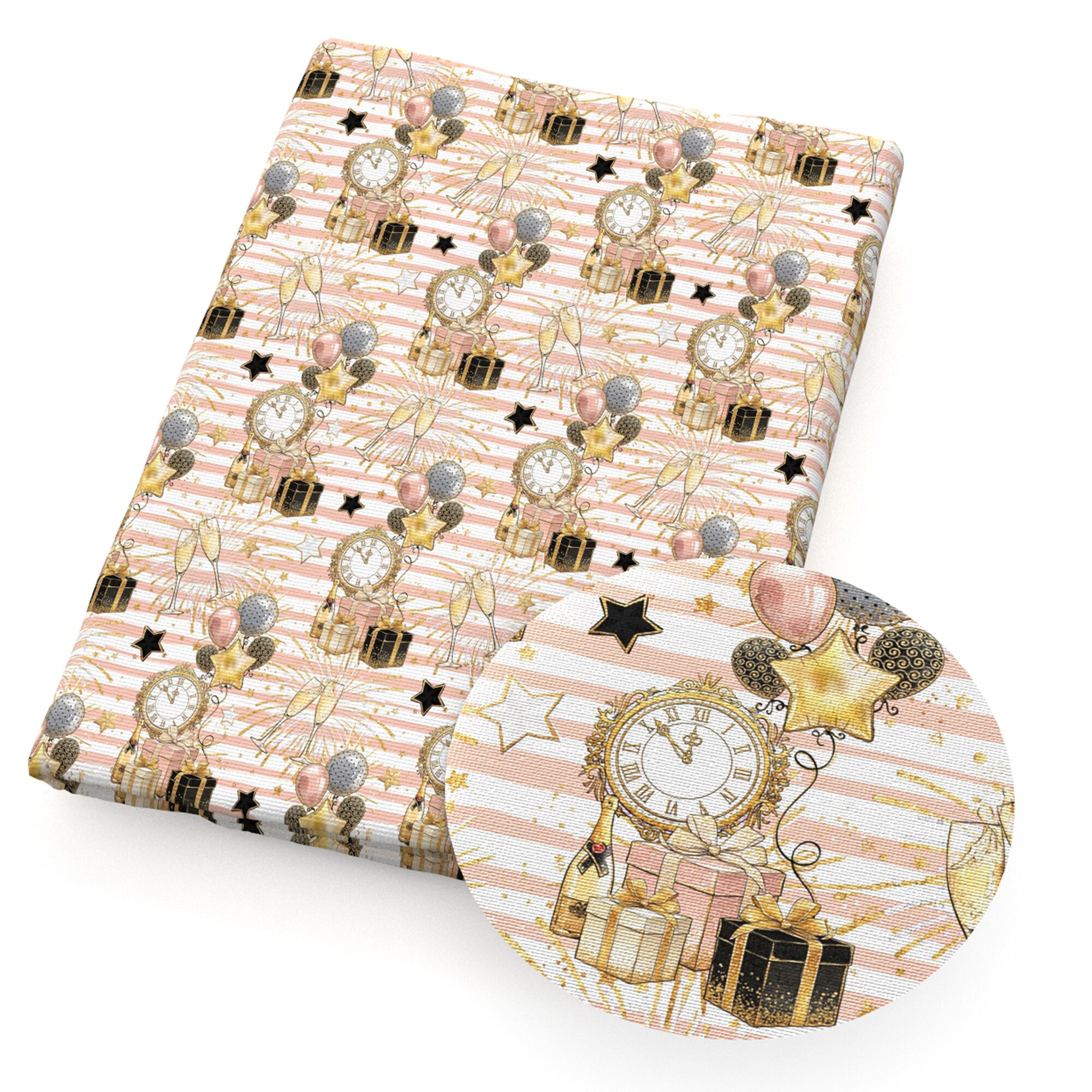 50*145Cm Gelukkig Nieuwjaar Polyester Katoen Voor Naaien Kledingstuk Kleding Quilten Patchwork Stof Tilda Pop, 1Yc13694: 1120217001