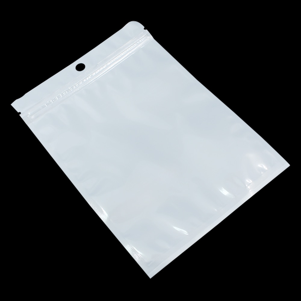 White/Clear Self Seal Rits Plastic Verpakking Pouch Bag Pack Ziplock Zip Lock Opbergtas Retail Pakket Met Hang gat