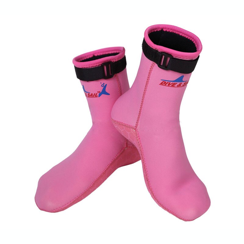 3mm Neopreen kleur Wetsuits Premium Neopreen Water Sok/Westsuit Laarzen Schoenen Zwart en Roze Maat 33 45: Roze / XS