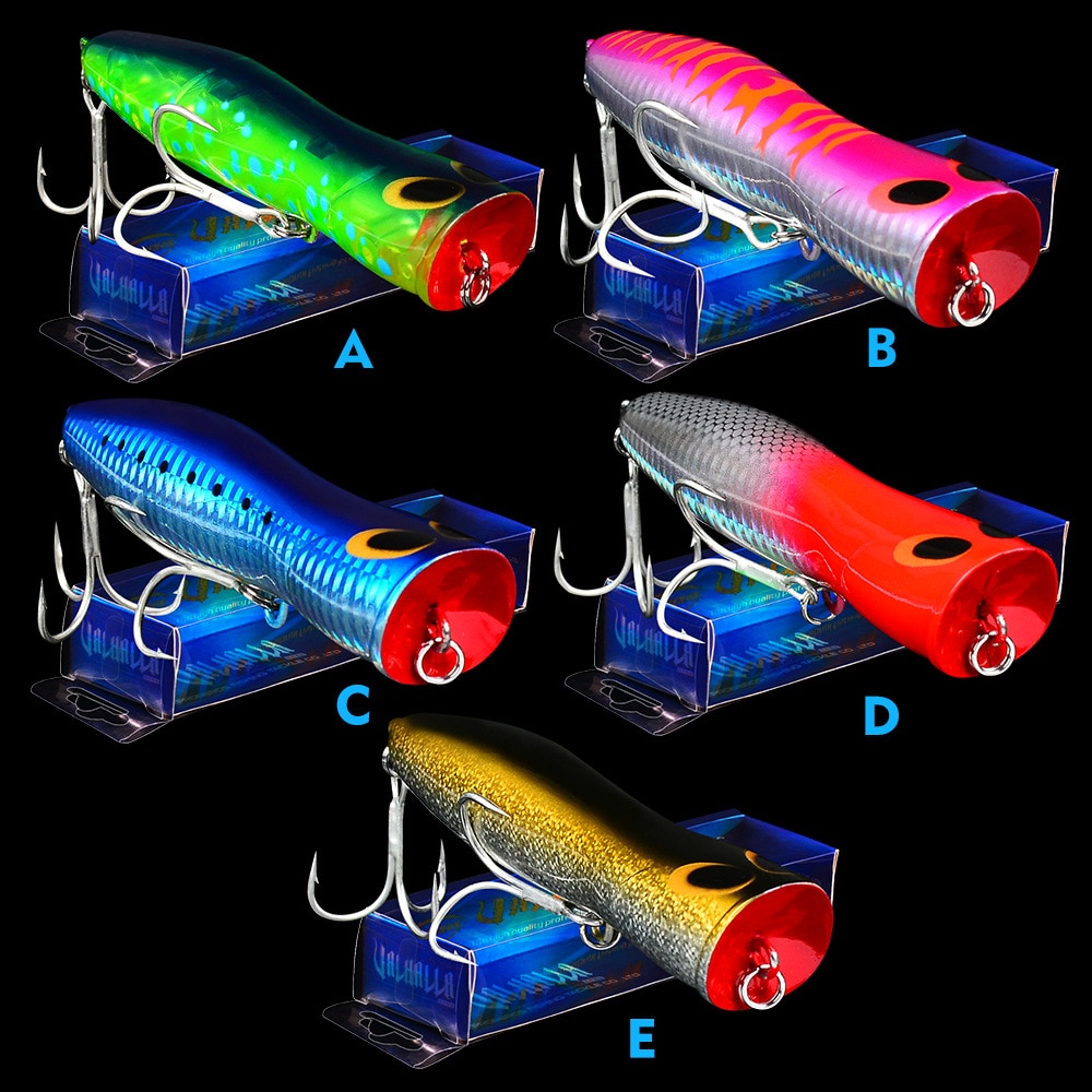 Popper Fishing Lure Bait Weights13.5CM 34.5g Hard Bass Fishing Tackle Topwater Lure Pesca Whopper Trolling Articulos De Pesca