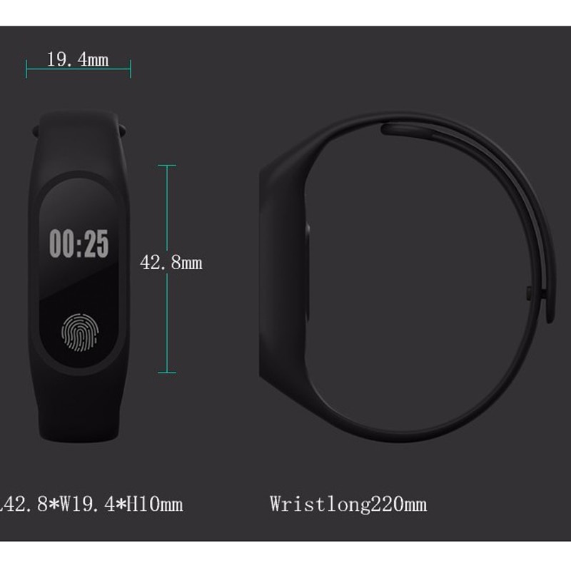 Smart Band Waterproof with Heart Rate Monitor Smart Bracelet Fitness Tracker Pedometer Wristband for Women Men Sport Watch