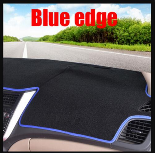 Auto dashboard cover mat voor KIA Carens rechterhand drive dashmat pad dash covers auto dashboard accessoires: Blauw