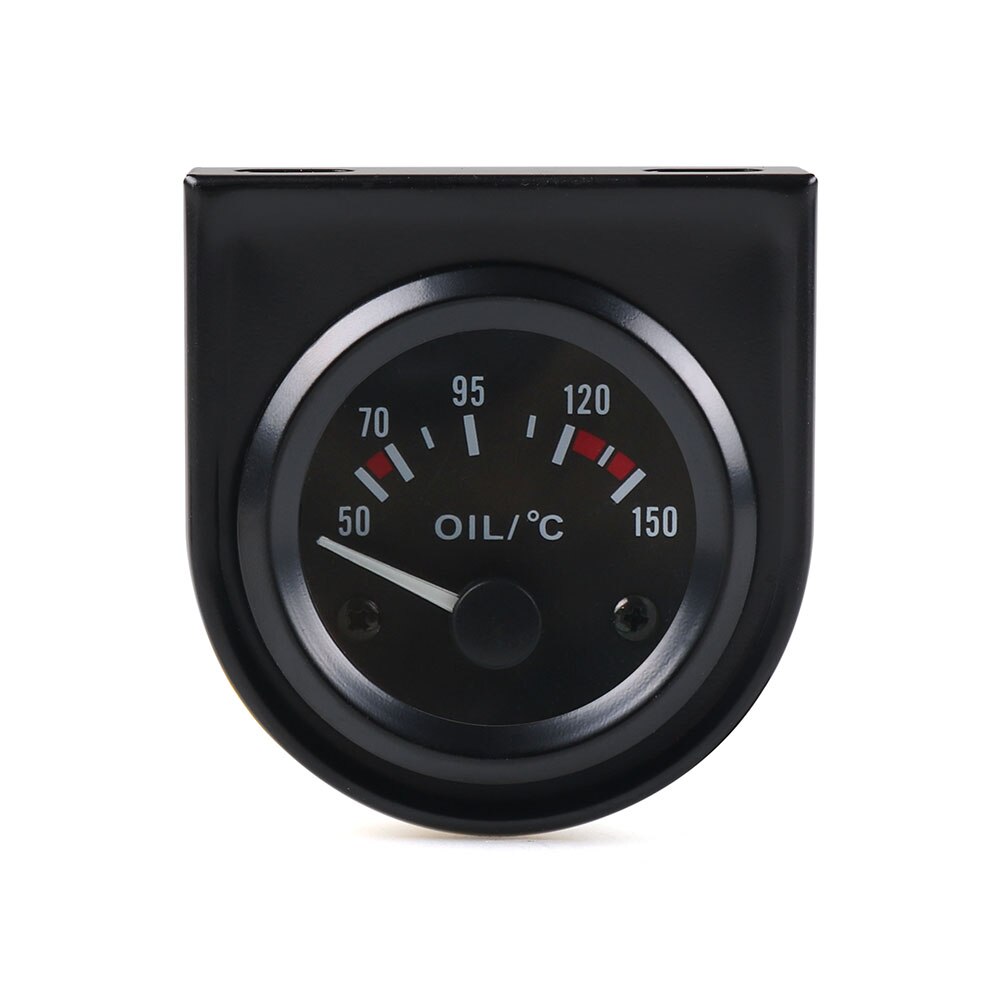 2"52mm Universal Car Oil Temp Gauge 50~150 Celsius LED Light Oil Temp Meter With Sensor TT101265