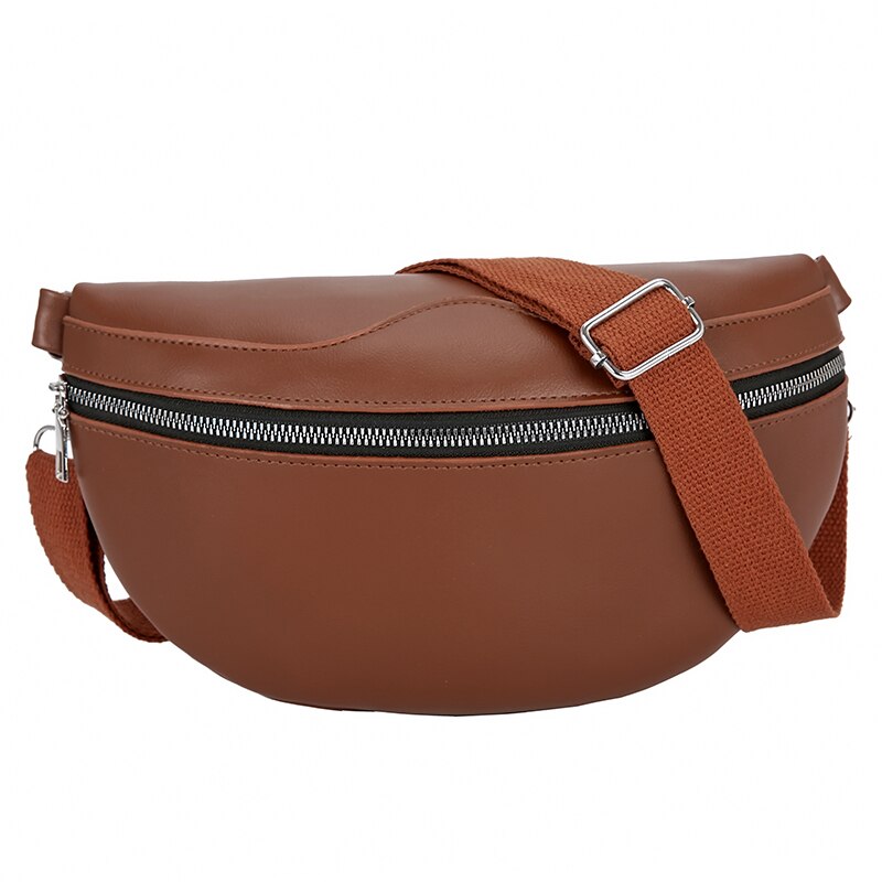 Nieuwste heuptas dames riem merk borst handtas unisex kleine tassen dames heuptas buiktassen portemonnee: Bruin