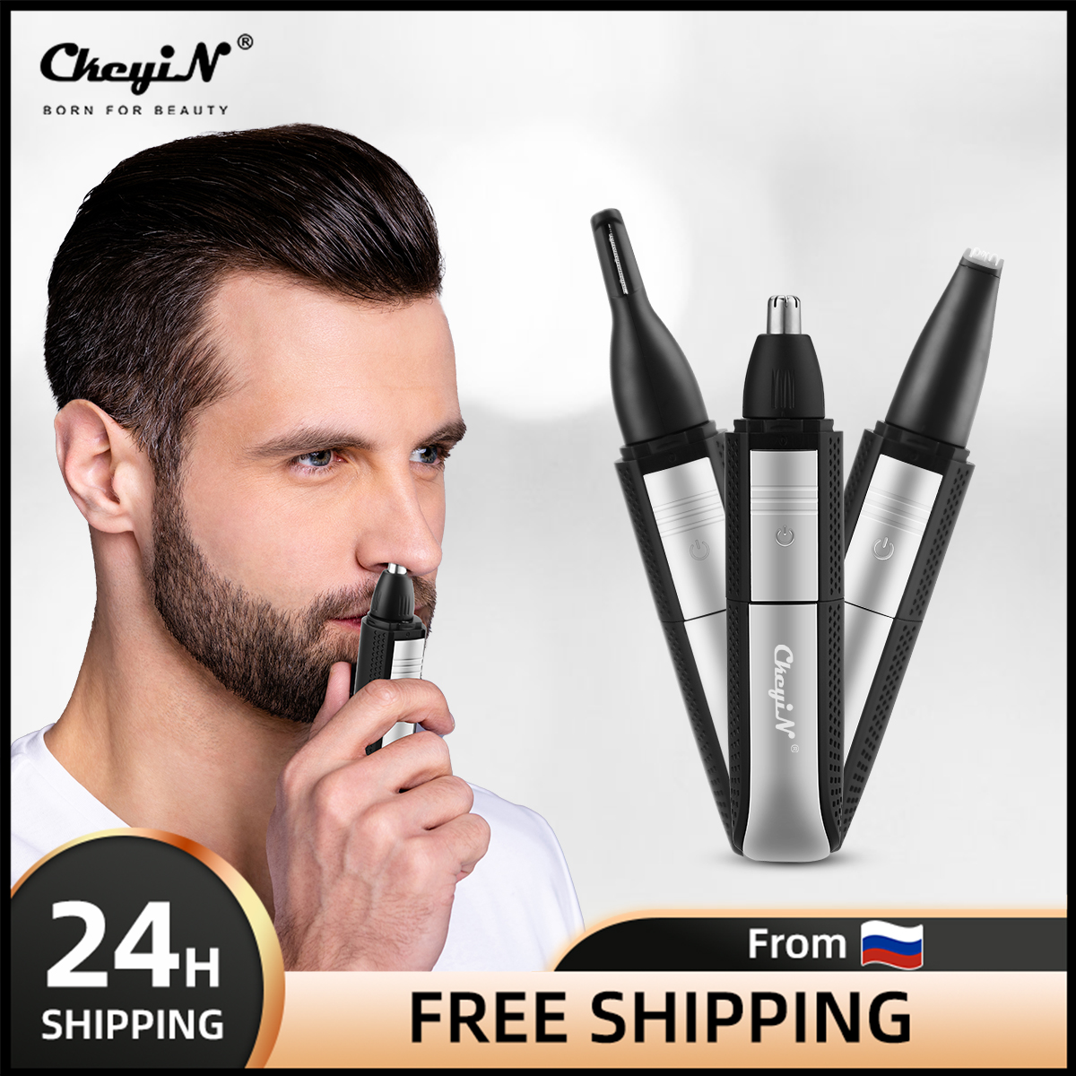 3 In1 Electric Nose Ear Trimmer Led Shaver Recharg... – Grandado