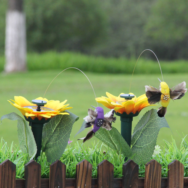 Solar Butterfly Hummingbird Gardening Garden Shopping Mall Shop Decoration Simulation Butterfly Bird Toys