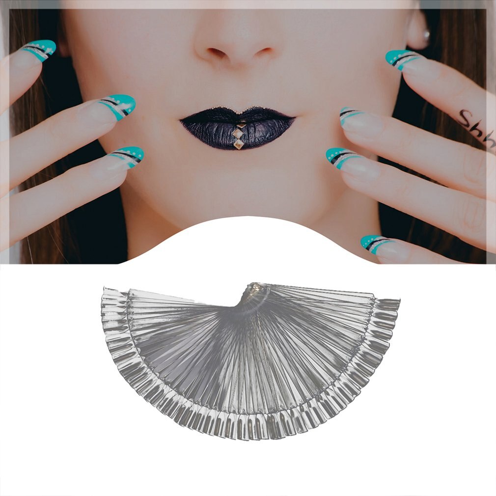 Nail Art Display Kleurstalen 100 Stuks Waaiervormige Kleurstalen Voor Praktijk Nail Stalen Kleurstalen Nep Nagels