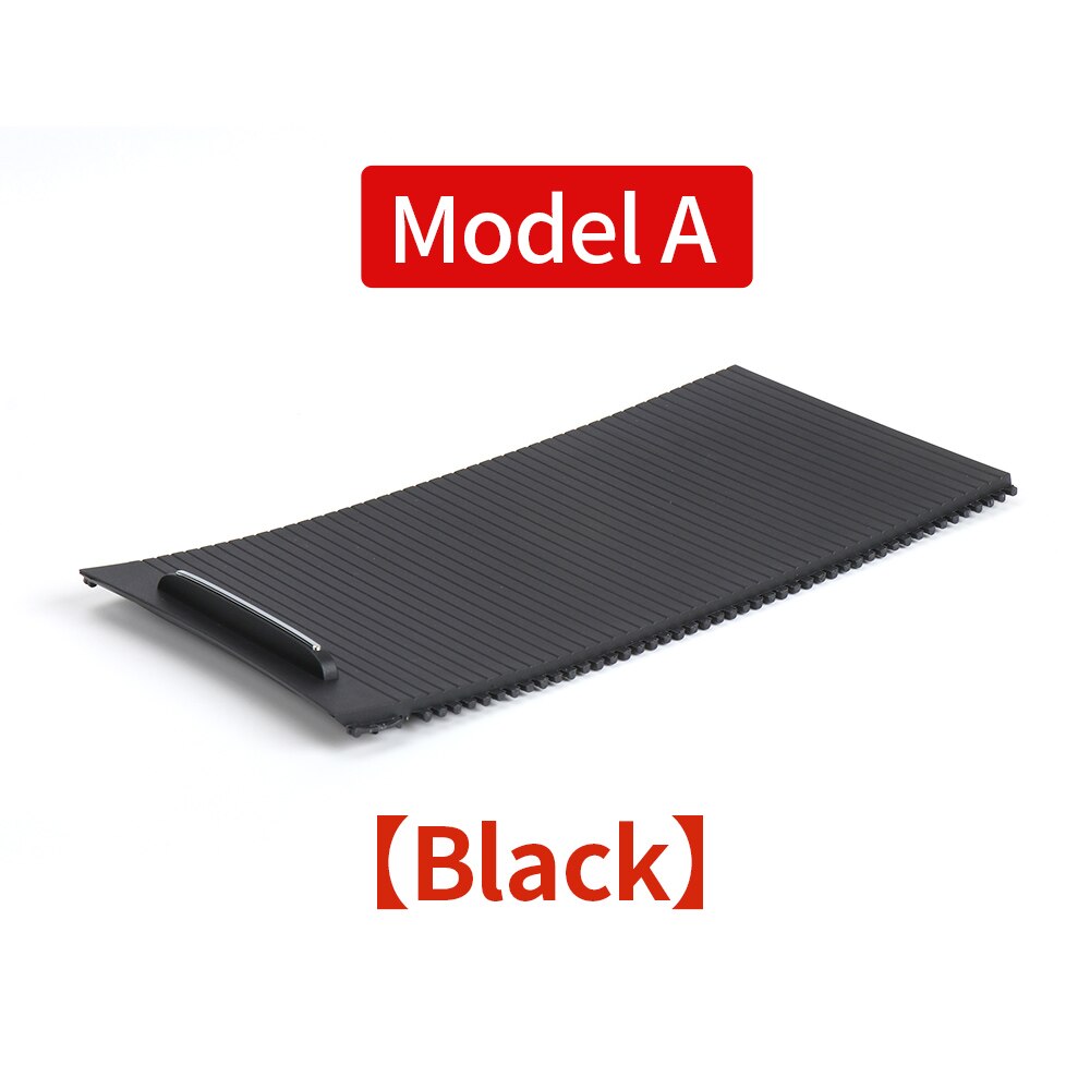 Persiana deslizante para coche Buick Lacrosse, Soporte para vasos, cubierta de persiana enrollable, caja de almacenamiento con reposabrazos, anillo embellecedor Chapado en tira,: Model A Black