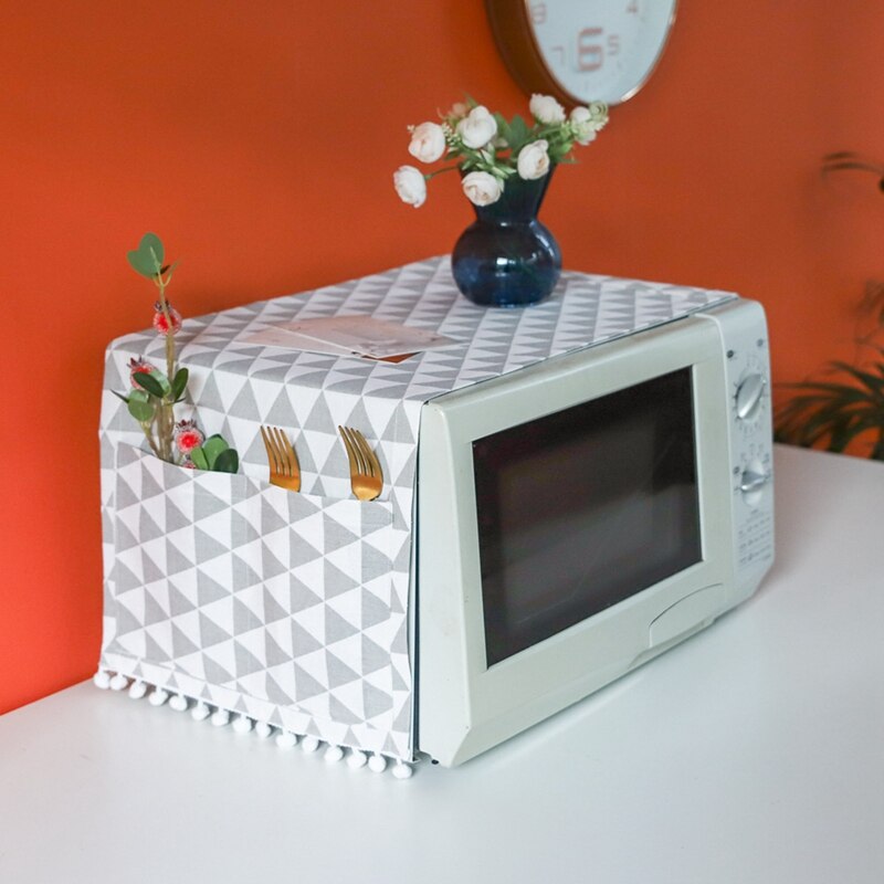 Eenvoudige Magnetron Kant Stofdicht Pil-Proof Handdoek Cover Multifunctionele Elektrische Oven Met Opbergtas Home Decor: DG