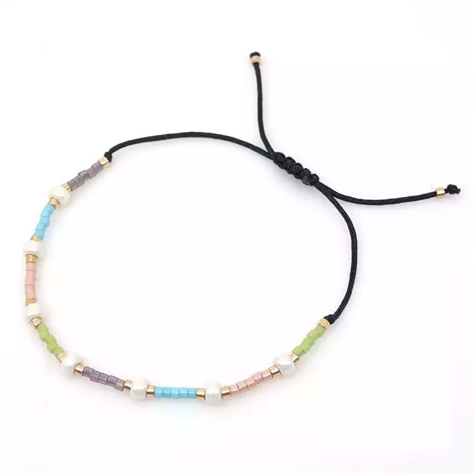 ZHONGVI Delcia MIYUKI Bracelet Shell Bracelet Women Star Pulseras Mujer Jewelry Summer Beach Tassel Natural Stone Armband: 1