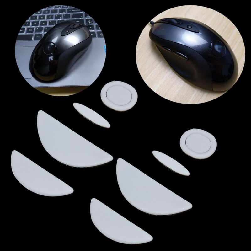 Logitech – souris de jeu blanche MX518 /G400 /G400S, patins à bord incurvé C26, 2 pièces/paquet