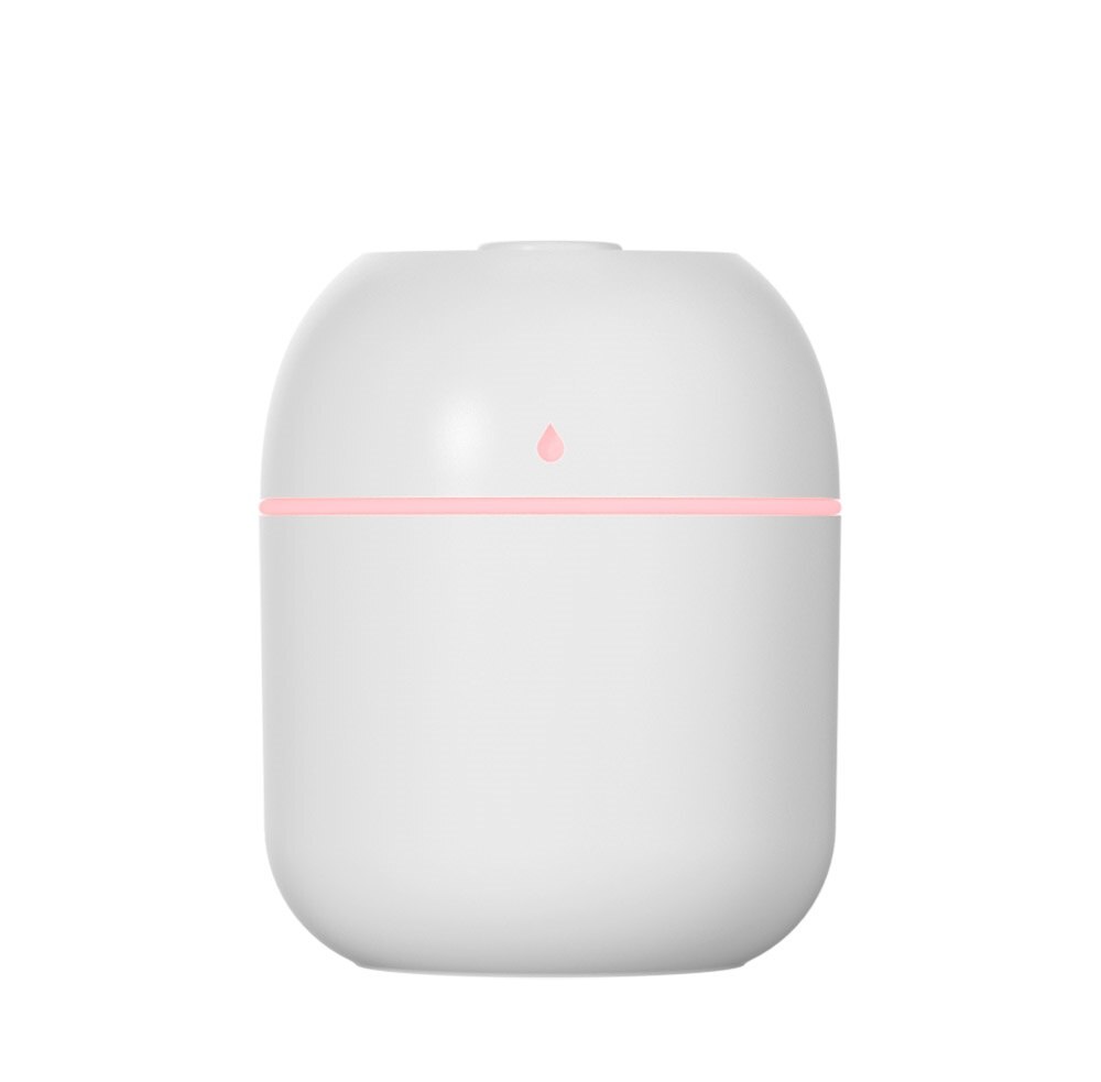Humidificateur d'air électrique ultrasonique USB, diffuseur d'arôme, Grain de bois, huile essentielle, aromathérapie, machine à brume fraîche: 220ML White