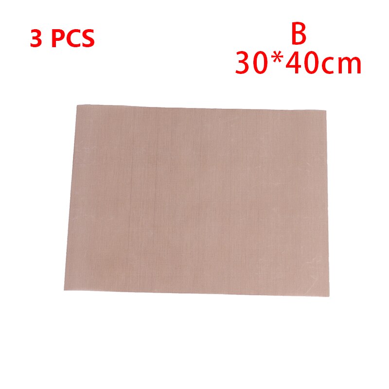 1/3Pc Reusable Non Stick Baking Paper High Temperature Resistant Press Pad Sheet Pastry Baking Oilpaper Grill Baking Mat Macaron: 3Pcs B