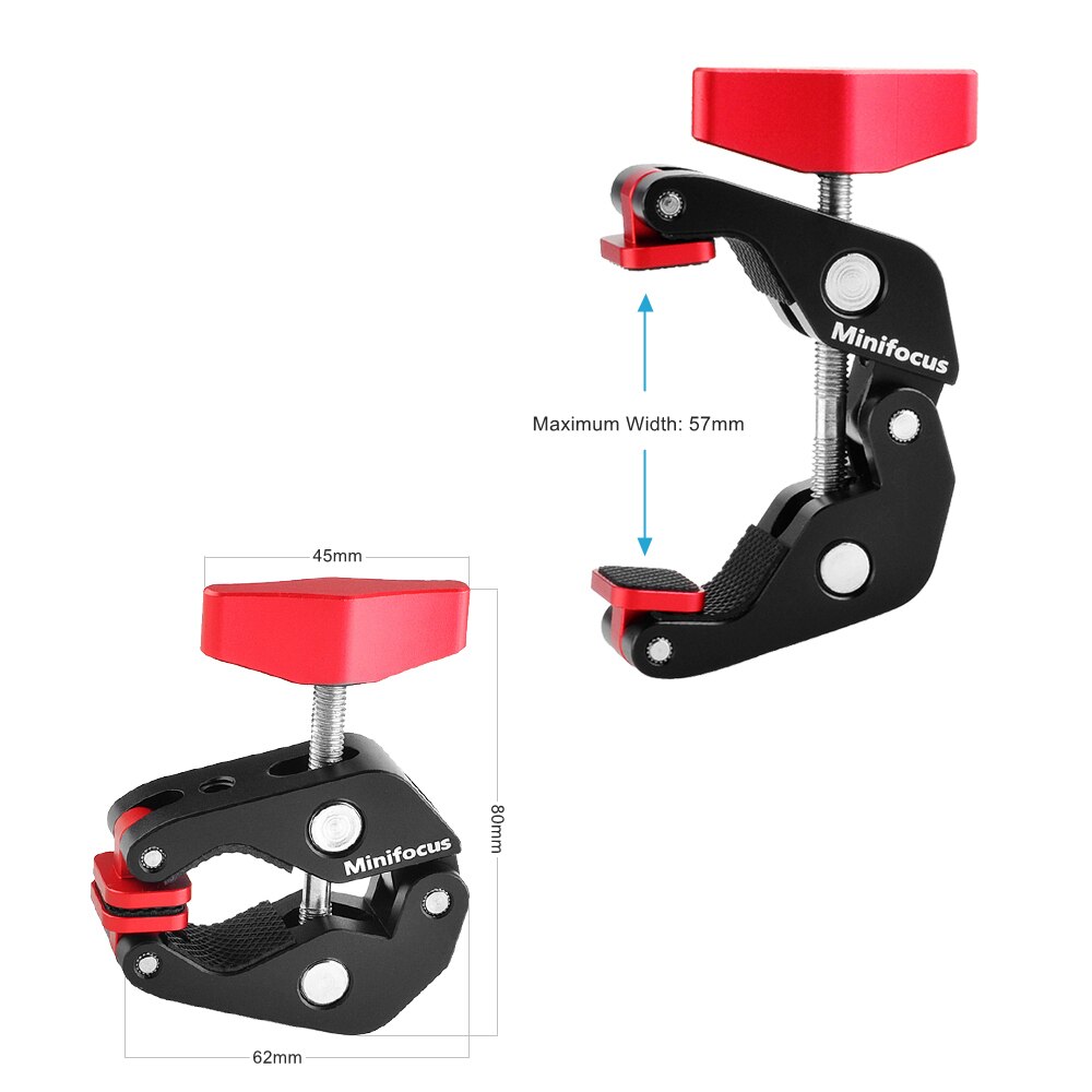 11" Adjustable Articulating Friction Magic Arm Clamp Holder Mount Kit for DSLR Mirrorless Action Camera Monitor Video Vlog Rig