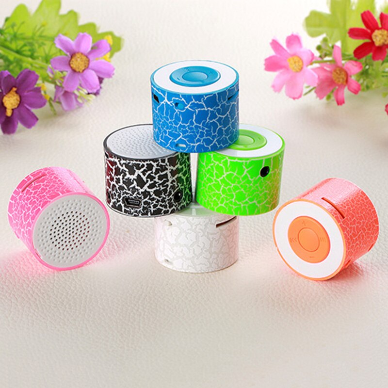 6 couleurs en option Crack Portable lecteur Mp3 Support Rechargeable TF carte lecteur de musique haut-parleur électronique grand public