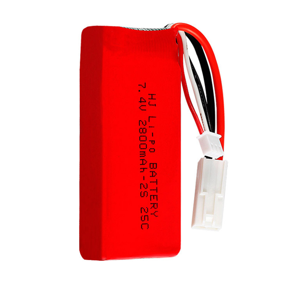 7.4V 2S 2800Mah Lipo Batterij Met Sm/Jst/EL-2P/T Plug Voor Feilun FT009 rc Speelgoed Boot Onderdelen 7.4V Hoge Capaciteit Lipo Batterij