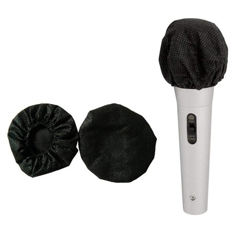 800 PCS Disposable Microphone Cover, Windsn No-Woven Protection Cover for U-Shaped and O-Shaped Microphone Studio