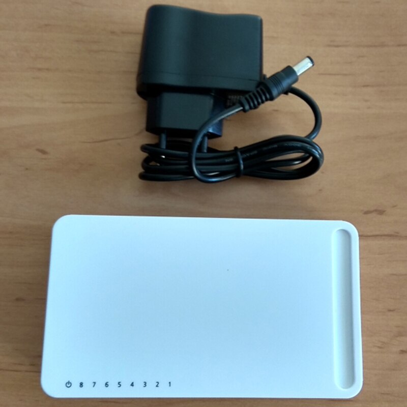 Model 8 Port Gigabit Switch Desktop RJ45 Ethernet Switch 10/100/1000Mbps Lan Hub Switch 8 Portas EU Plug