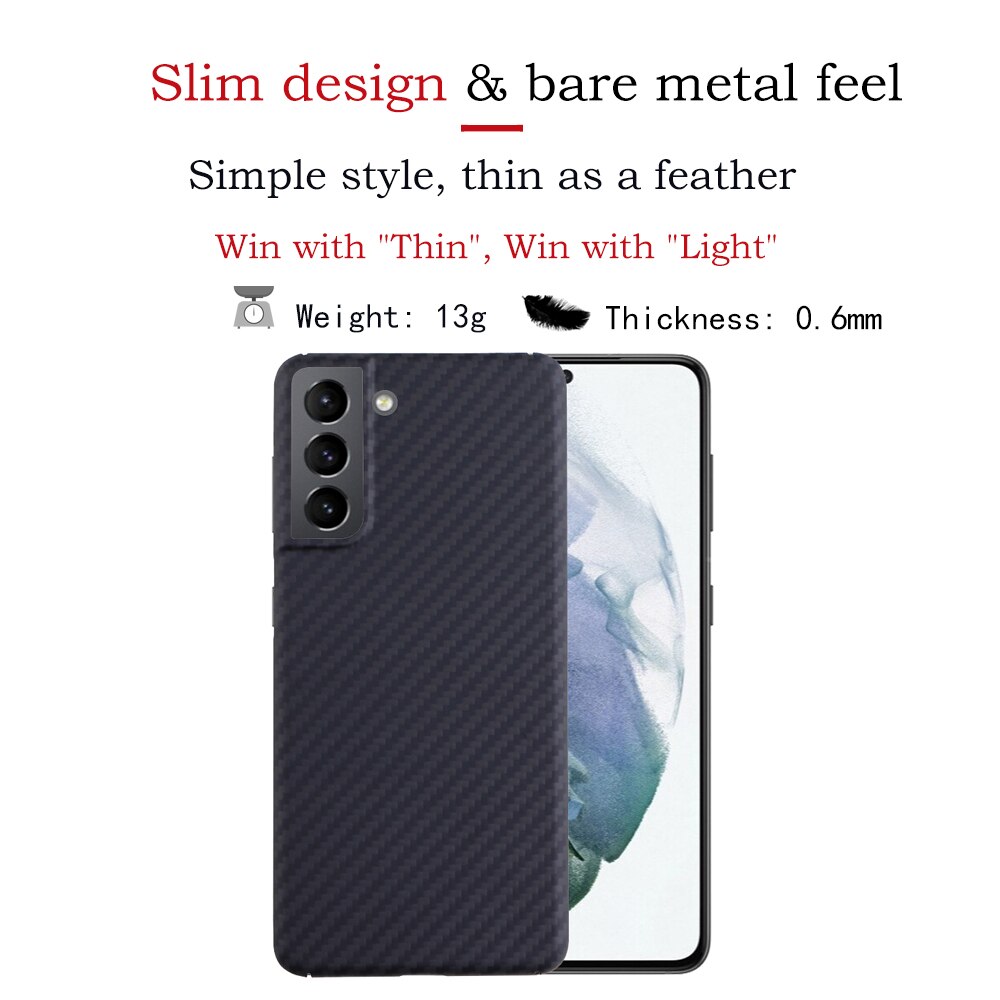 YTF-carbon carbon fiber phone Case For Samsung Galaxy S21 Ultra Ultra-thin Anti-fall business cover Galaxy S21 puls shell