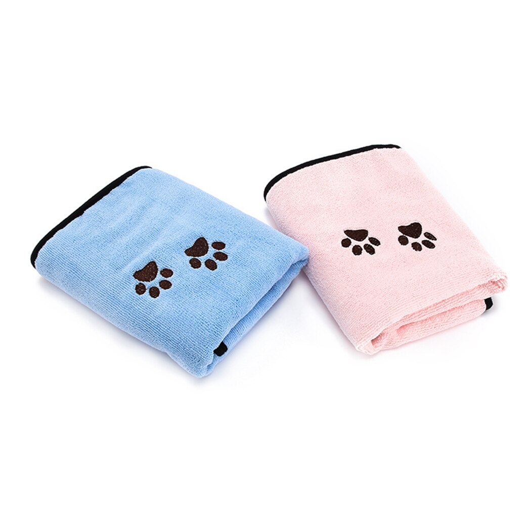 Pet Towel Soft Microfiber Strong Absorbing Water Bath Pet Towel Dog Towels Golden Retriever Teddy for Cat Kitten Dog Puppy